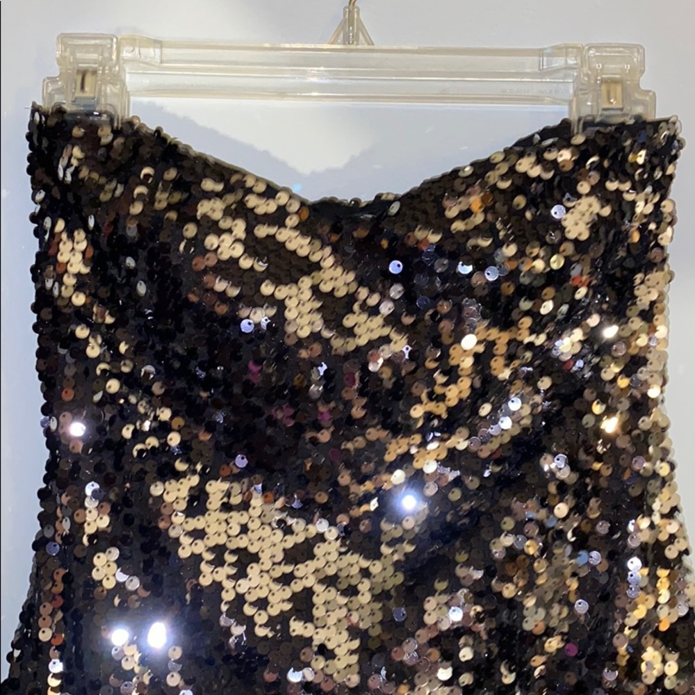 Black & Silver sequin dress